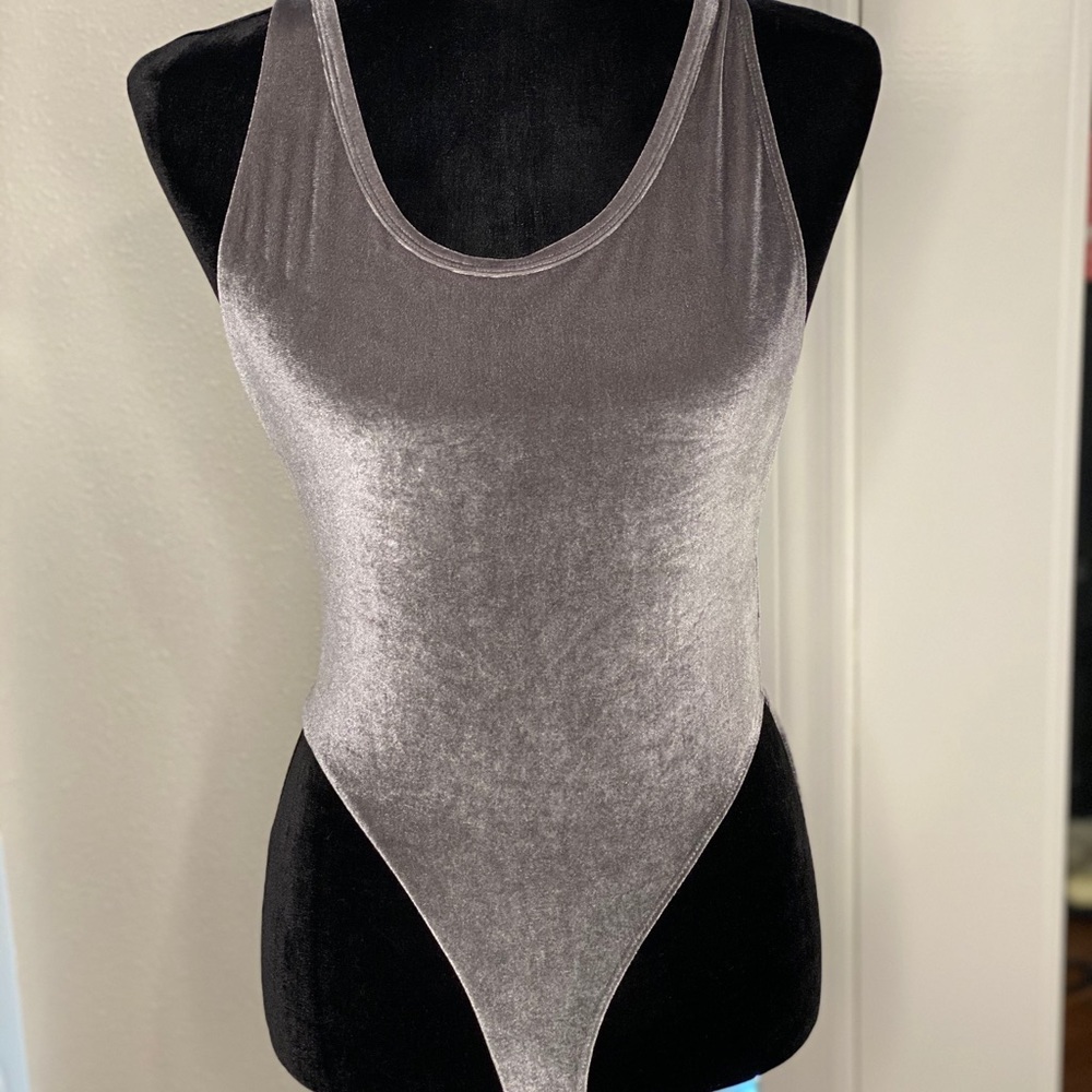 MinkPink Velvet Bodysuit